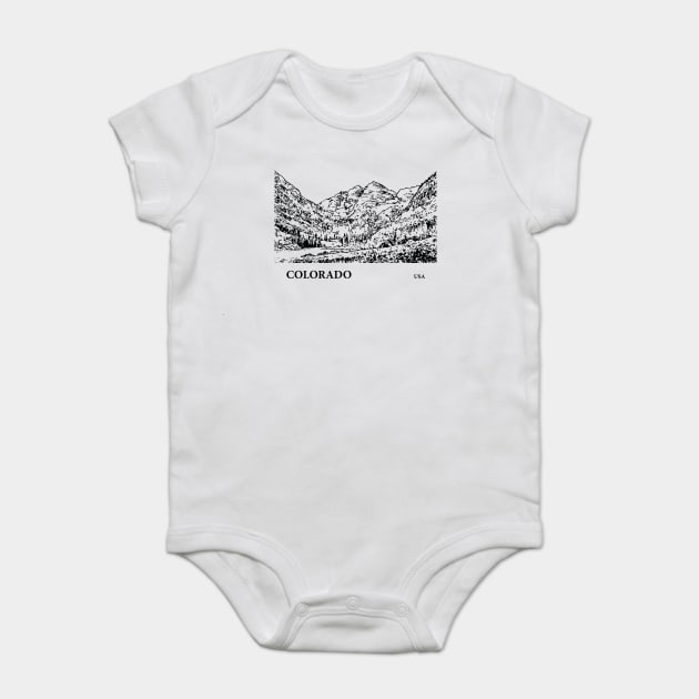 Colorado USA Baby Bodysuit by Lakeric